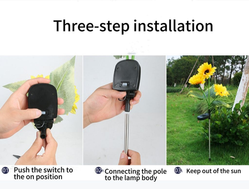 sunflower solar light