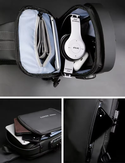 SecureCharge Fashion Backpack – Anti-Theft with Password Lock & USB Charging Port