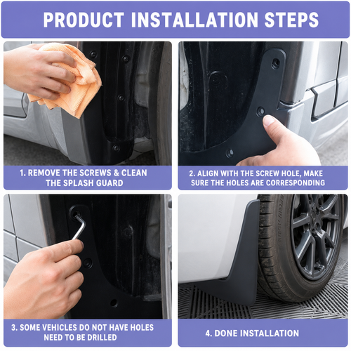 🔥HOT SALE🔥 COD！ Universal Car Tire Mud Flaps | Nairobi Inventory | Ships in 48 Hours | 7-Day No-Questions-Asked Returns and Exchanges. Cash-on-Delivery orders will be shipped from our Nairobi warehouse within 48 hours. Delivery takes 1–3 business days.