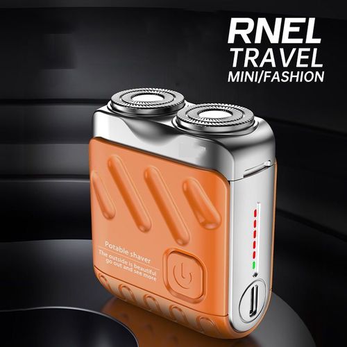 Men's Mini USB Rechargeable Portable Pocket Electric Shaver (Orange)