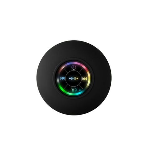 Hot-Selling Mini Waterproof Wireless Bluetooth Speaker — Clear Sound Quality, Suction Cup Fixing, LED Light, IPX4 Waterproof Rating, Supports USB Charging, Colors Shipped Randomly