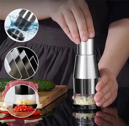 Popular Garlic Press – 304 Stainless Steel, Easy to Mince Garlic (Kitchen Tool)