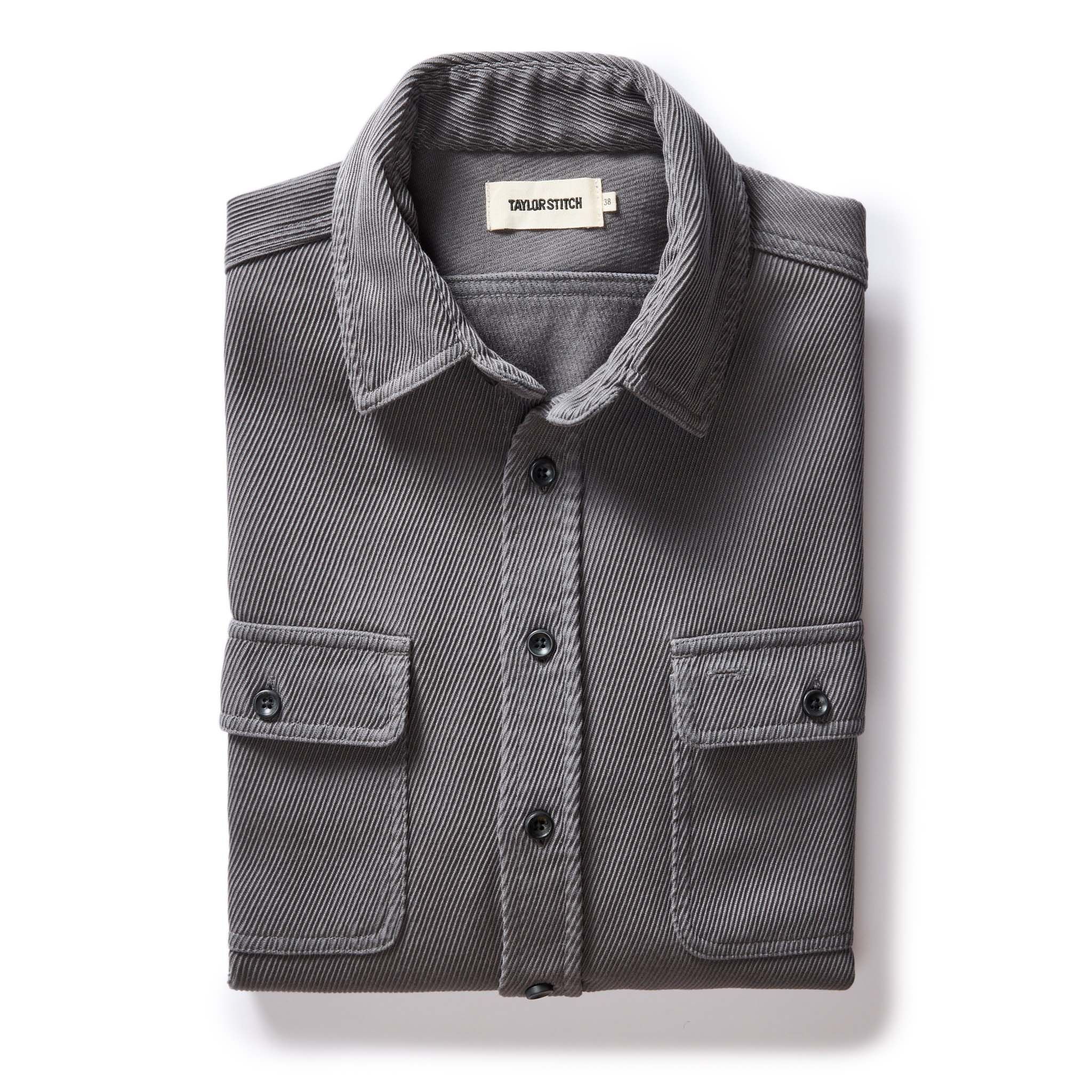 Wevvw Ledge Shirt in Shale Twill