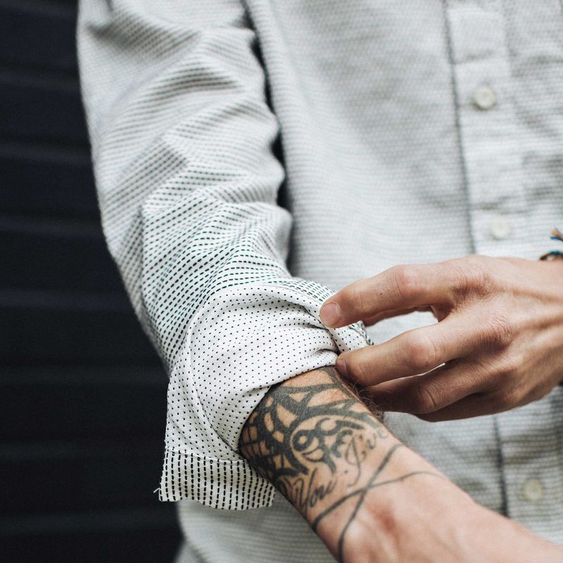 Wevvw Jack in White Reverse Jacquard