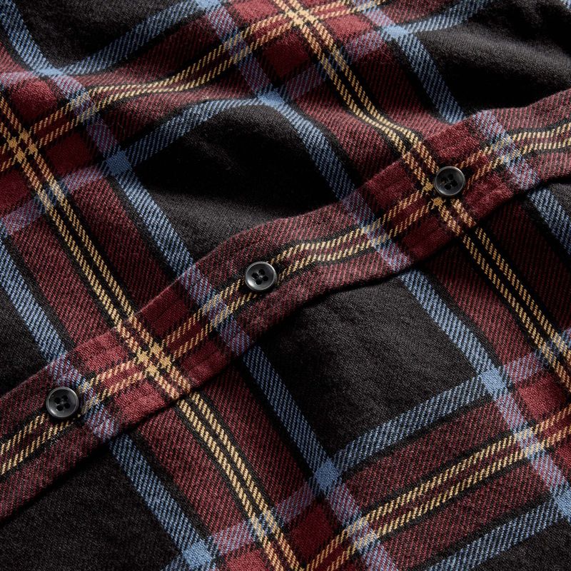 Wevvw Ledge Shirt in Dark Navy Plaid