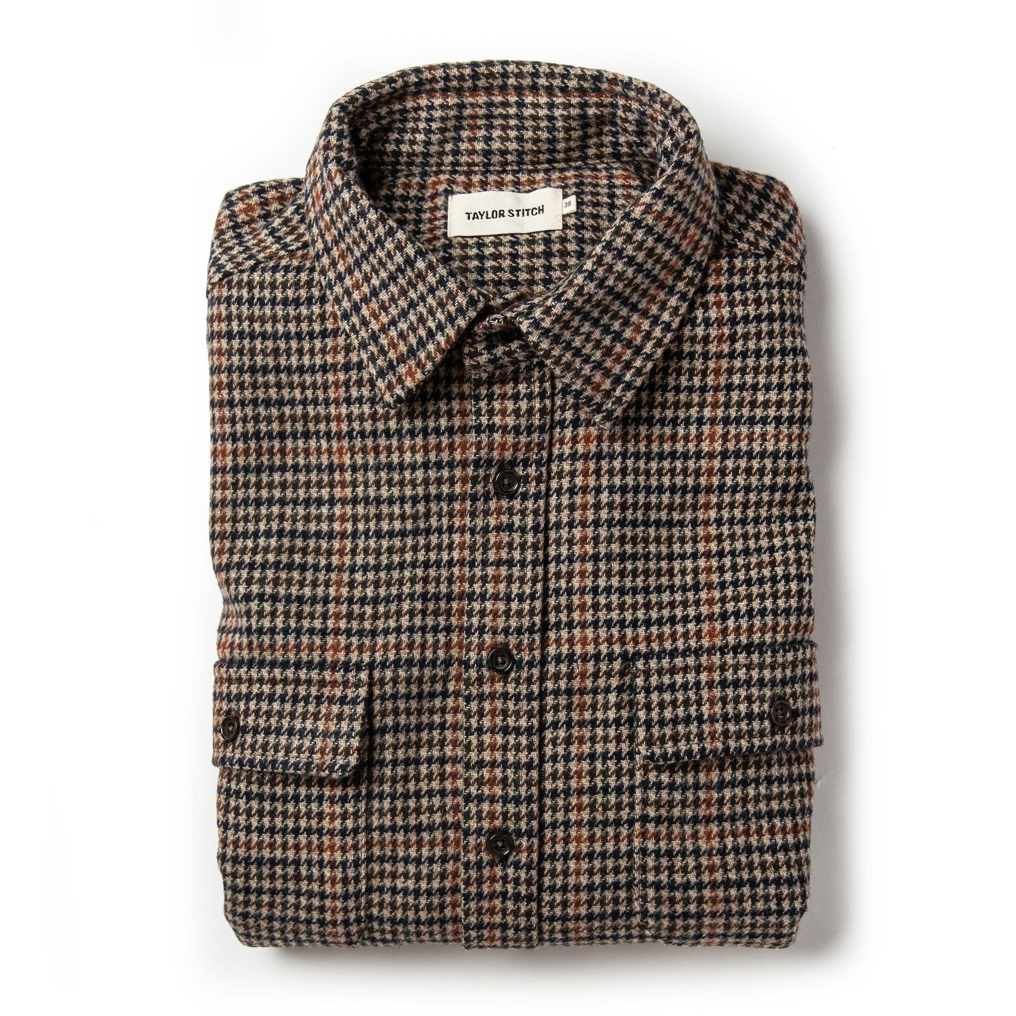 Wevvw Leeward Shirt in Houndstooth