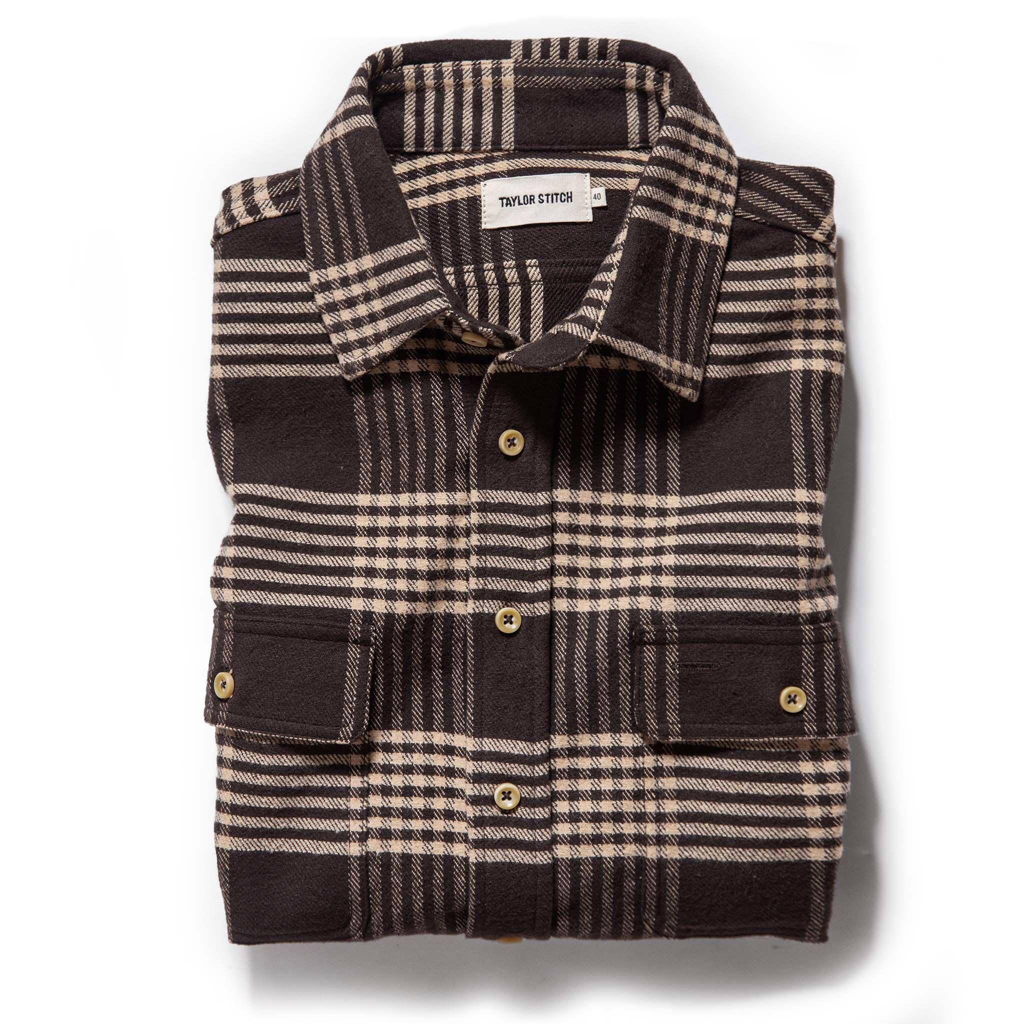 Wevvw Ledge Shirt in Espresso Plaid