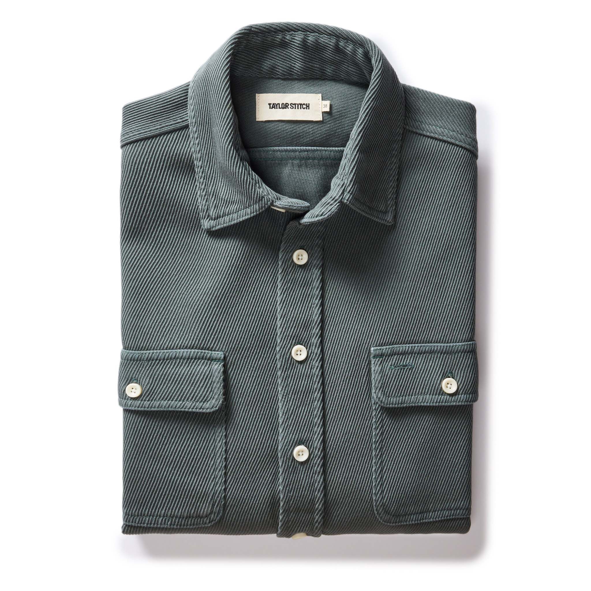 Wevvw Ledge Shirt in Deep Sea Twill