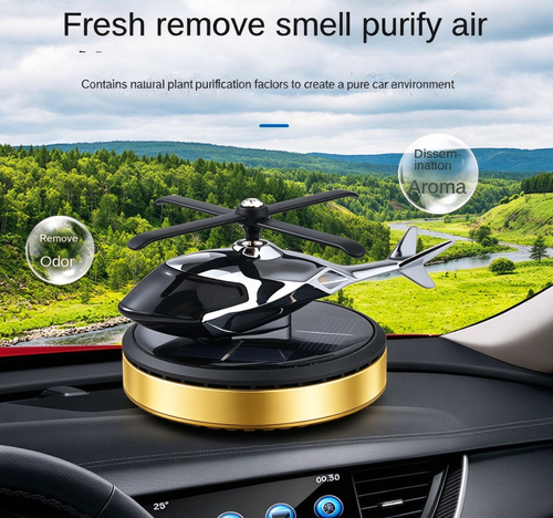Solar Helicopter Car Air Freshener