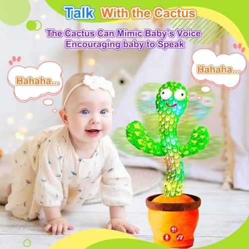 Rechargeable Dancing Talking Cactus Toy