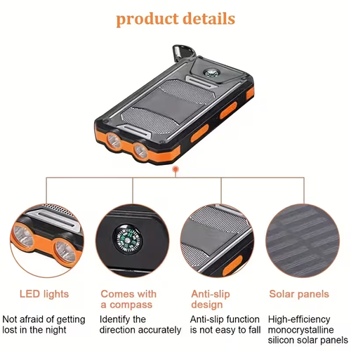 Solar Mobile Power Bank Magnetic Wireless