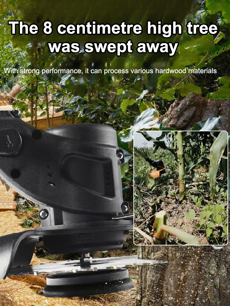 Portable lithium battery garden lawn mower High-powered, with a speed of 18000 RPM, trim or mow and save 80% of your time!