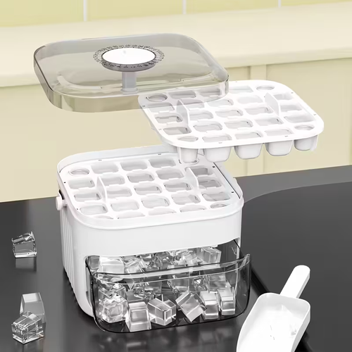 1pc Press Cube of Ice Mold for Homemade Ice Cubes