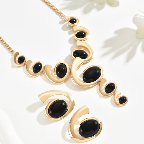 2pcs Creative Size-Gradient Cochlea-Shaped Y-Necklace