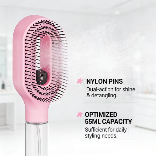 2-in-1 Hair Spray Comb  Hair Spray Comb, Anti-Static 2-in-1 Portable Hair Brush