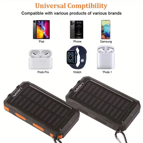 Solar Mobile Power Bank Magnetic Wireless