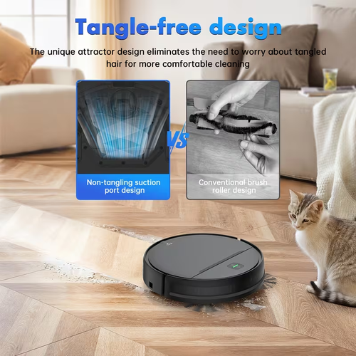 3-In-1 Intelligent Robot 5000Pa Vacuum Cleaner, Automatic Charging Fixed-Point Sweeper