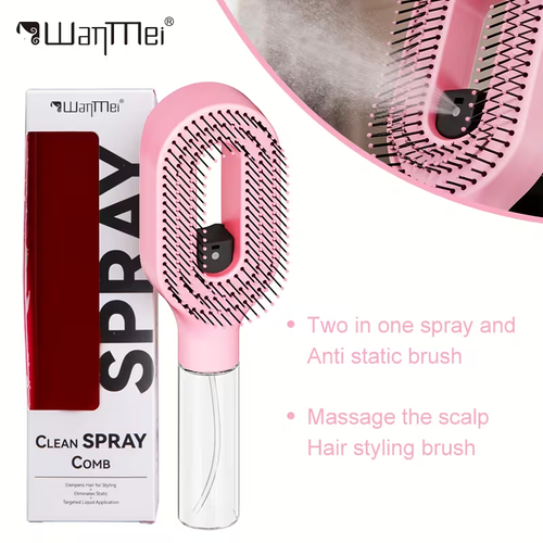 2-in-1 Hair Spray Comb  Hair Spray Comb, Anti-Static 2-in-1 Portable Hair Brush