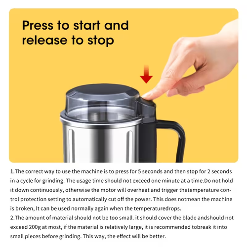 500g Capacity Multi-Function Electric Coffee Grinder