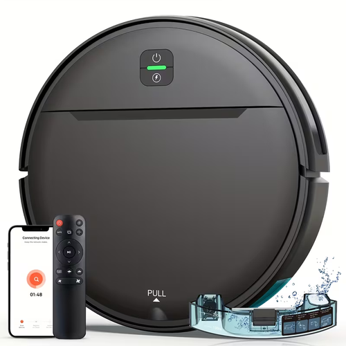 3-In-1 Intelligent Robot 5000Pa Vacuum Cleaner, Automatic Charging Fixed-Point Sweeper