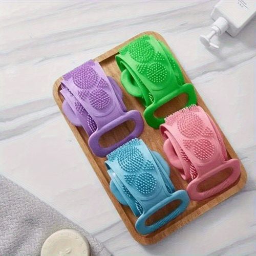 4-Piece Body Sponge Silicone Brush Set