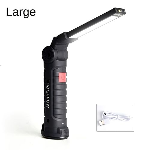 USB Rechargeable COB LED Work Light, Magnetic Handheld Flashlight
