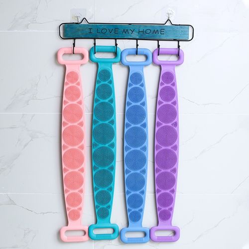 4-Piece Body Sponge Silicone Brush Set
