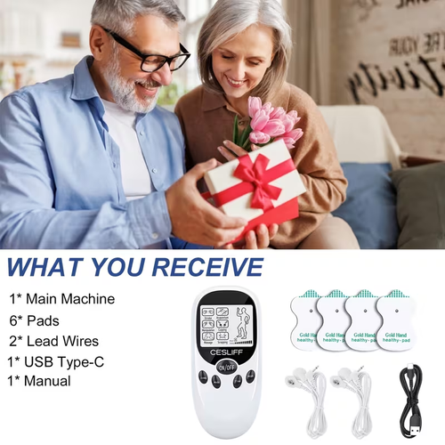 CESLIFF TENS EMS Dual-Channel Rechargeable Muscle Stimulator
