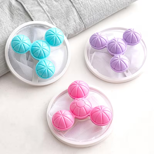 5pcs Laundry Lint Trap Bags, Lint Balls, Floating Hair Remover, Clothing Cleaning Filter Bag Cleaning Hair Removal Suction Hair Filter Bag, Clothing Cleaning Care Ball, Use Washing Machine Cleaning, Filtration