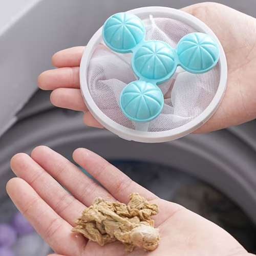 5pcs Laundry Lint Trap Bags, Lint Balls, Floating Hair Remover, Clothing Cleaning Filter Bag Cleaning Hair Removal Suction Hair Filter Bag, Clothing Cleaning Care Ball, Use Washing Machine Cleaning, Filtration