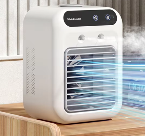 Desk Spray Fan Rechargeable Evaporative Air Cooler Personal Humidifier Portable Air Conditioner Fan