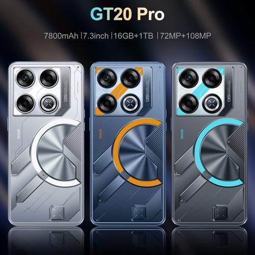 NEW GT20 Pro 16GB+1TB MEMORY 7.3 Inch HD Screen Android 14 Global 5G Smart Phone