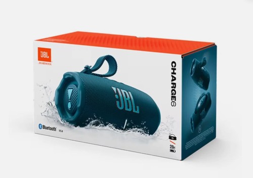 The new JBL Charge 6 wireless speaker is a portable outdoor speaker equipped with a subwoofer.
