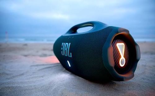 For sale: Brand-new JBL Boombox 4—bigger, more powerful, and better than ever, featuring JBL Pro Sound technology.