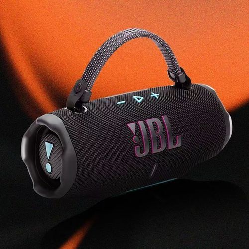 The new JBL Charge 6 wireless speaker is a portable outdoor speaker equipped with a subwoofer.