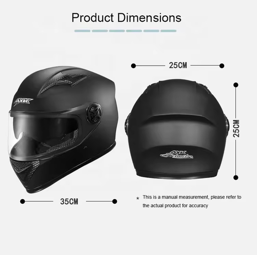 Full-Face Dual-Visor Motorcycle Helmet