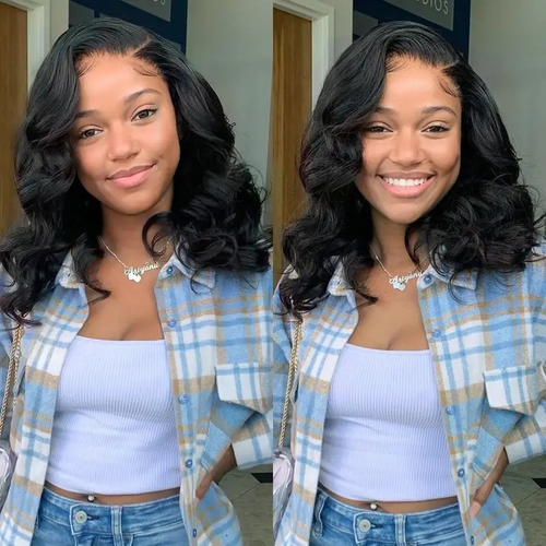 Stylish Black Side-Parted Short Curly Wig