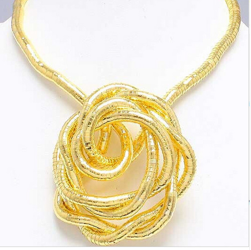 Bendable Snake Gold Necklace