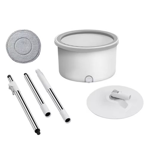 Self-cleaning mop with a dirty water separation system