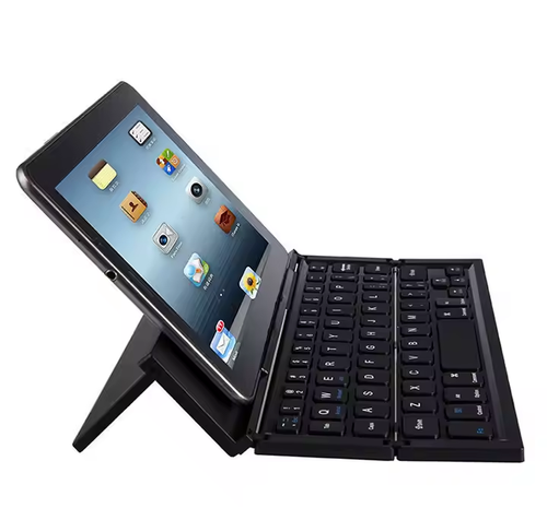 Tri-Fold Aluminum Keyboard for Phones Tablets