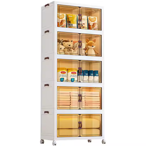 5-Tier Foldable Storage Cabinet