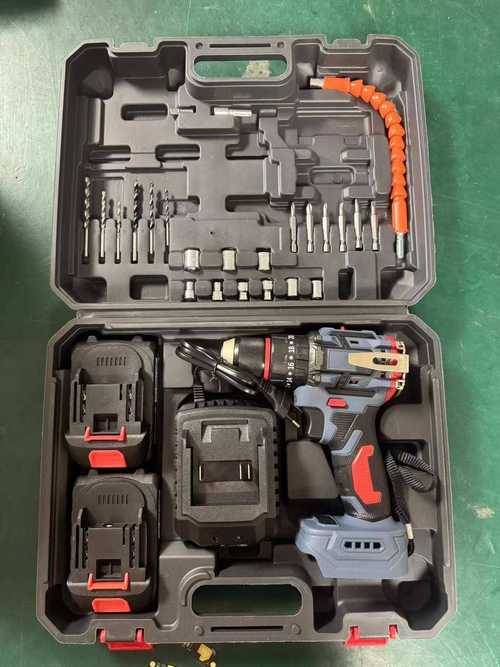 Brushless 21V reversible impact lithium battery drill with infinite control pistol-style electric drill