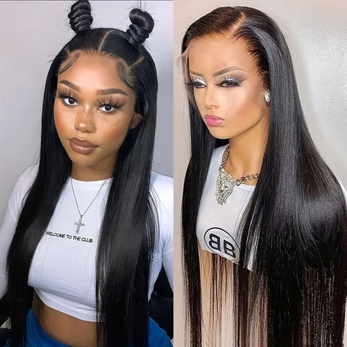 Trendy Center-Part Long Straight Hair Wig (Ladies Women's)