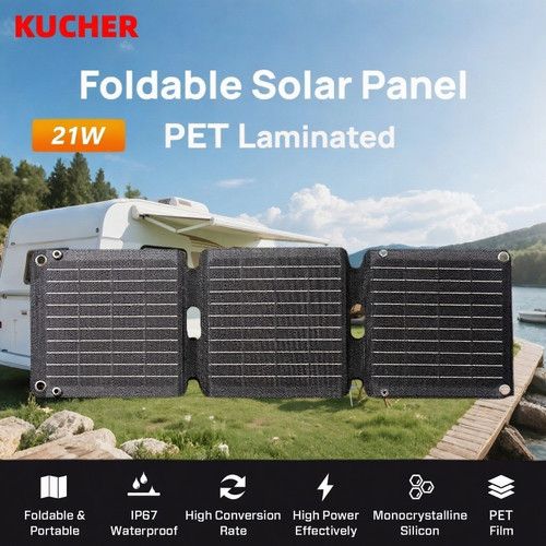Portable waterproof solar charger power bank 30W 18V folding bag USB