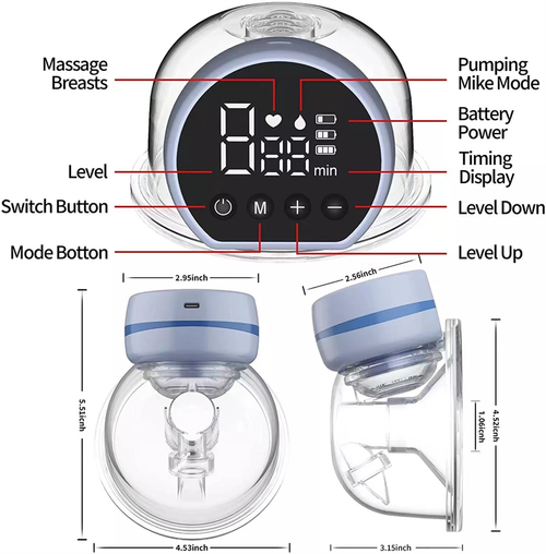 Wearable breast pump    Hands-free pump