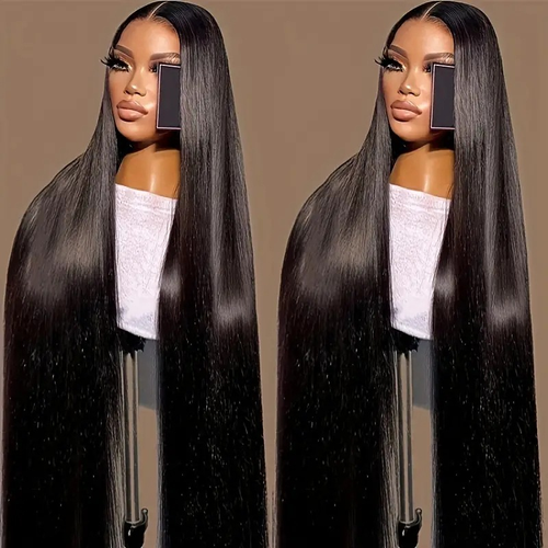 Trendy Center-Part Long Straight Hair Wig (Ladies Women's)