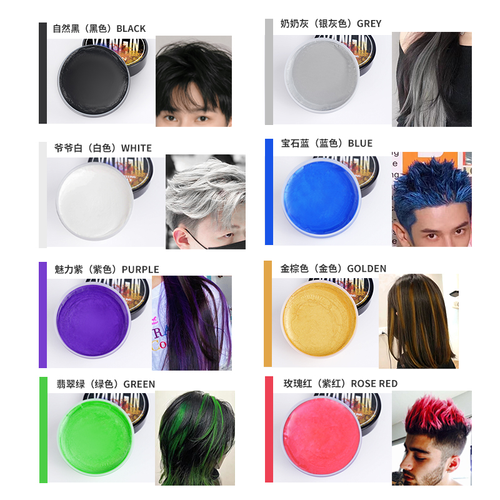 Colored Hair Wax