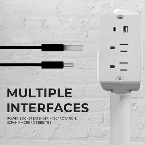 Multi-Port Extension Socket for Sofa Bedside