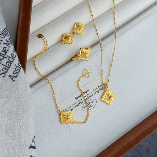 4-Piece Gold Jewelry Set