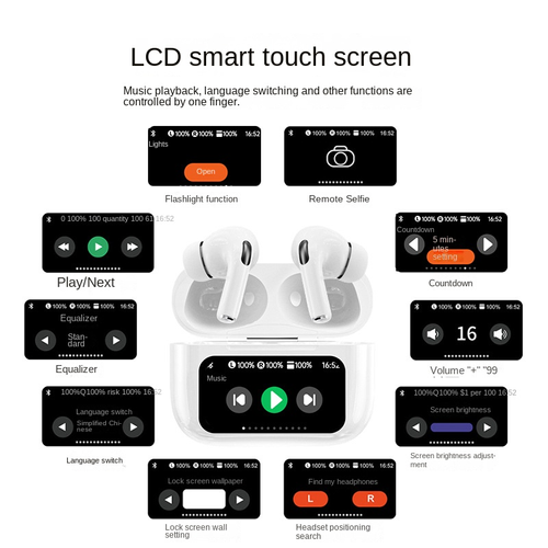 Touch-Control Wireless Earbuds